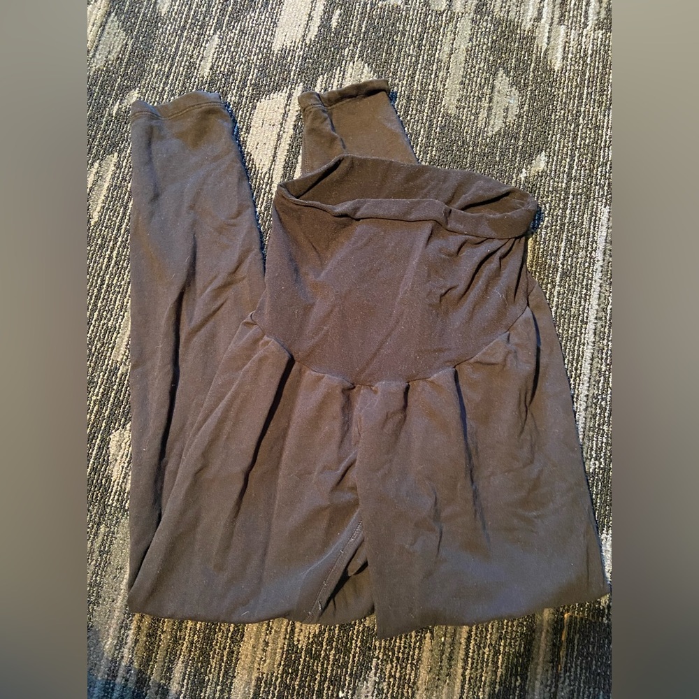 Black maternity leggings